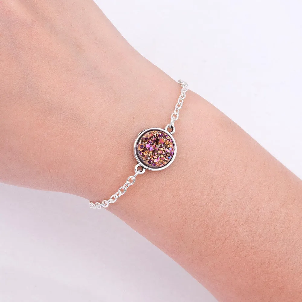 Druzy Pendant Bracelets
