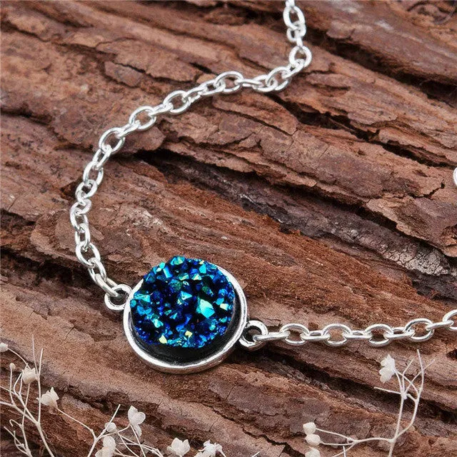 Druzy Pendant Bracelets