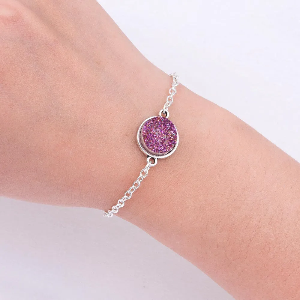 Druzy Pendant Bracelets
