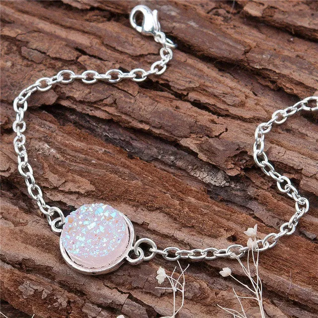 Druzy Pendant Bracelets