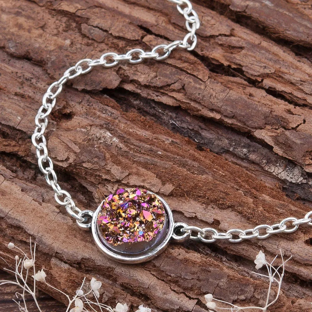 Druzy Pendant Bracelets