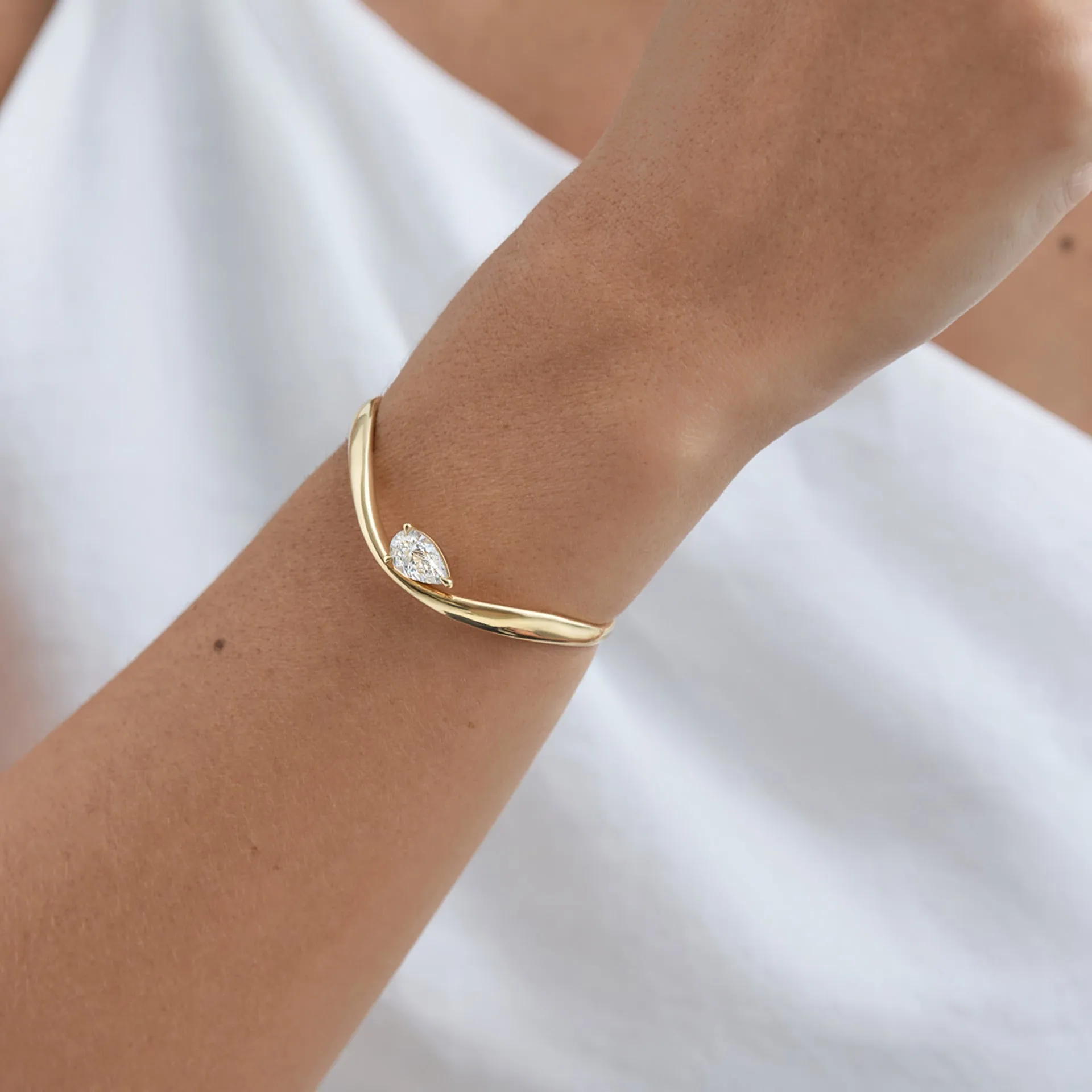 Eclipse Pear Bangle