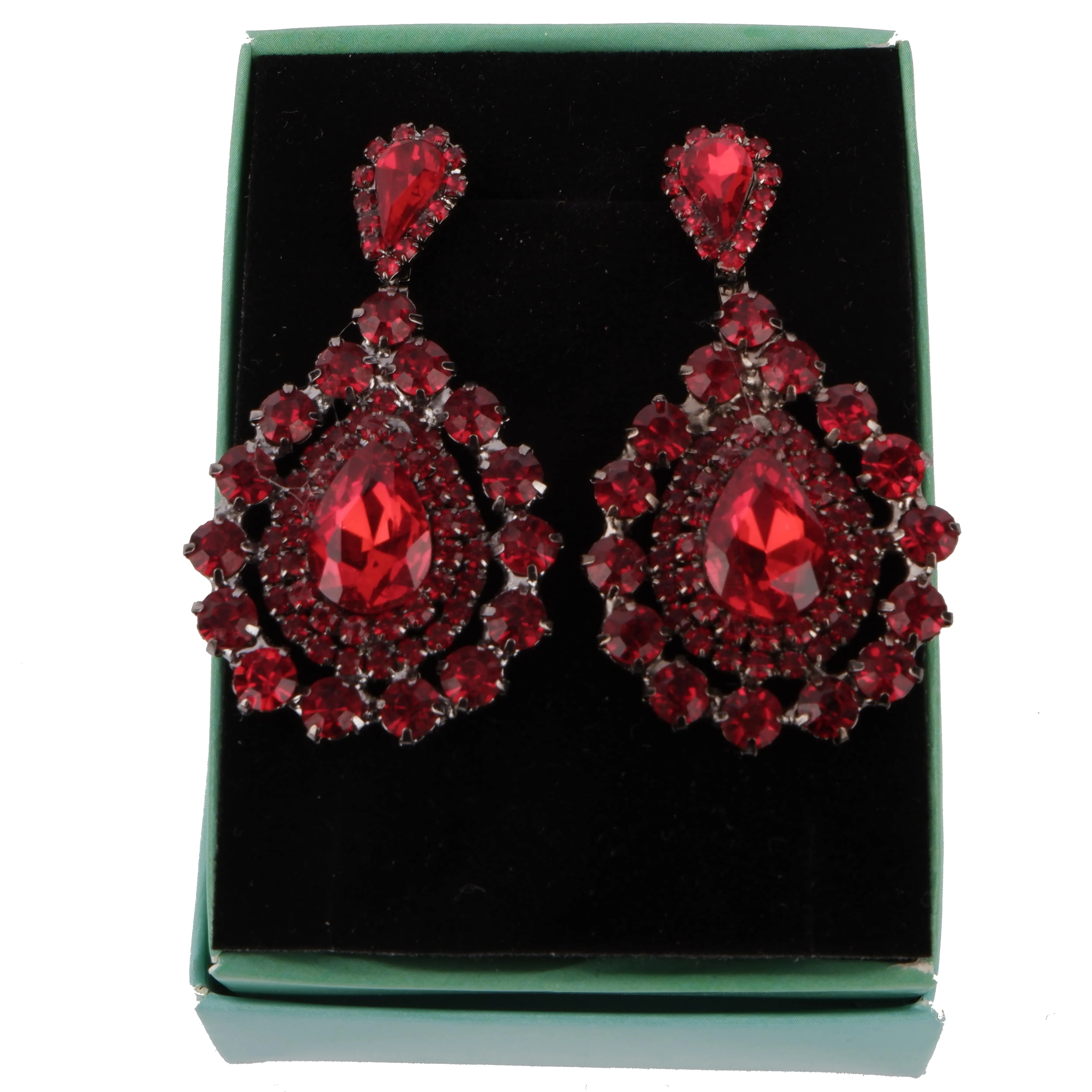 Elegant Minimalist Glass Stone Earrings for Brides