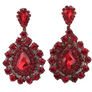 Elegant Minimalist Glass Stone Earrings for Brides