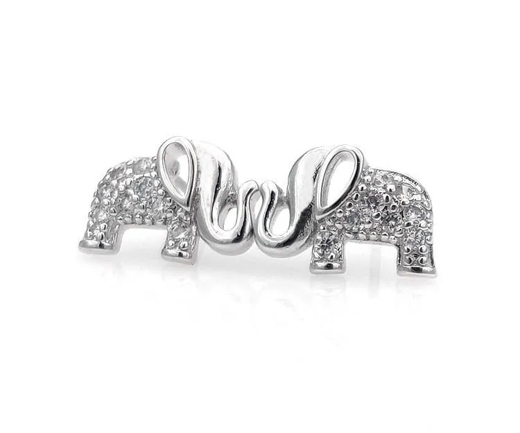 Elephant Sterling Silver Stud/Minimalist Earrings