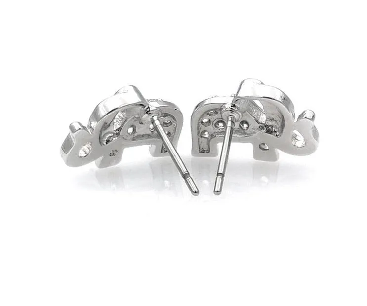 Elephant Sterling Silver Stud/Minimalist Earrings