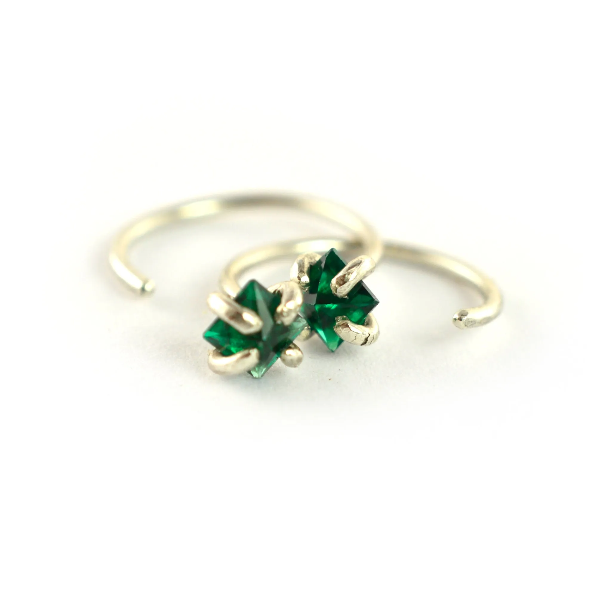 Emerald Ear Huggers