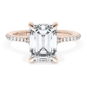 Emerald Solitaire Engagement Ring