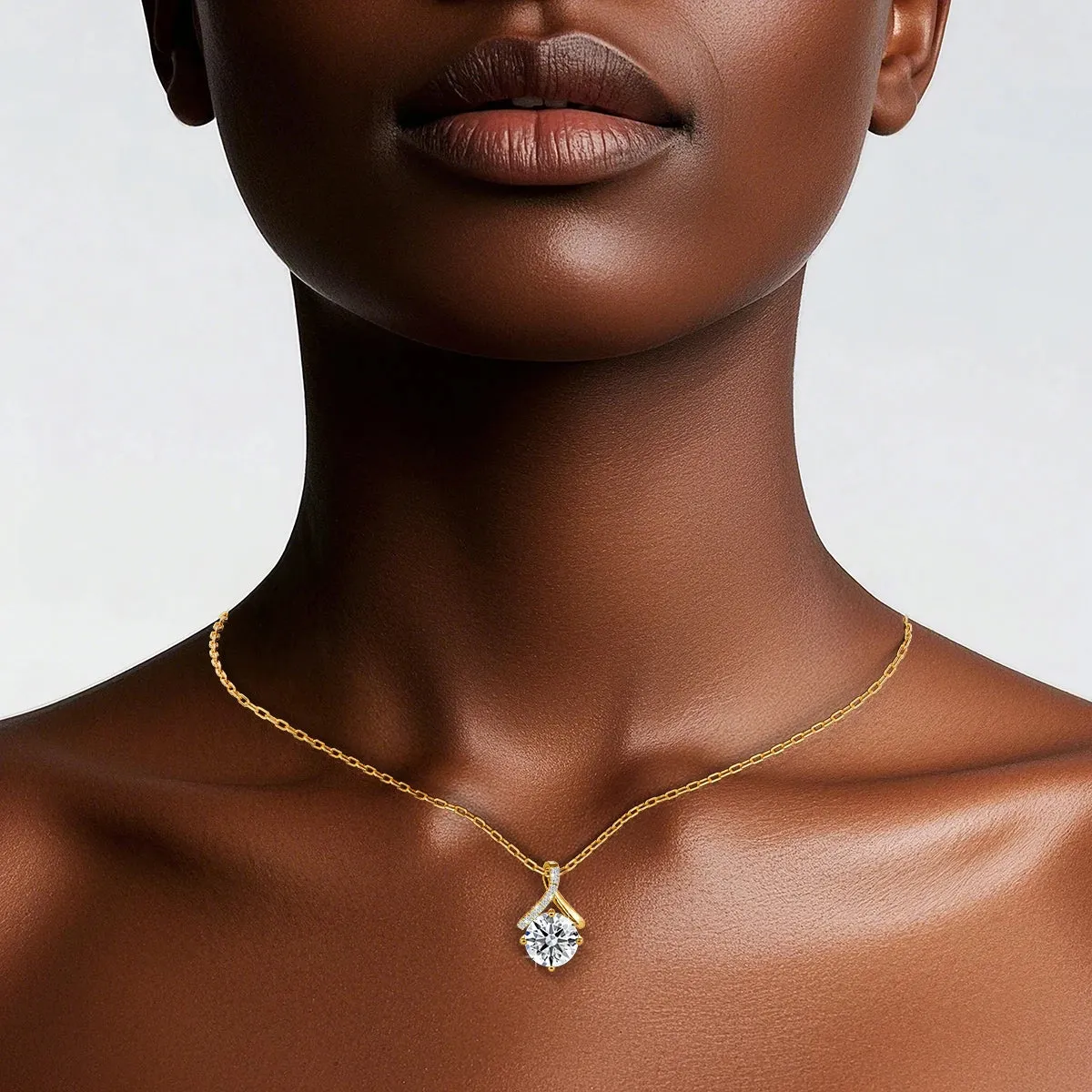 Expression Hassle-free returns The Love Pendant Gold Ultimate Celestial Tears: Futuristic Moissanite - of 14K