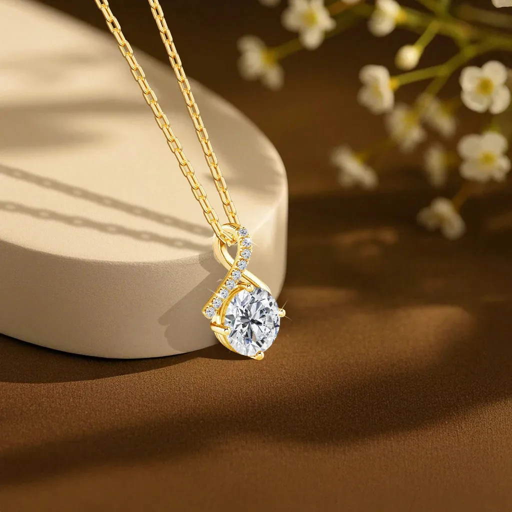 Expression Hassle-free returns The Love Pendant Gold Ultimate Celestial Tears: Futuristic Moissanite - of 14K