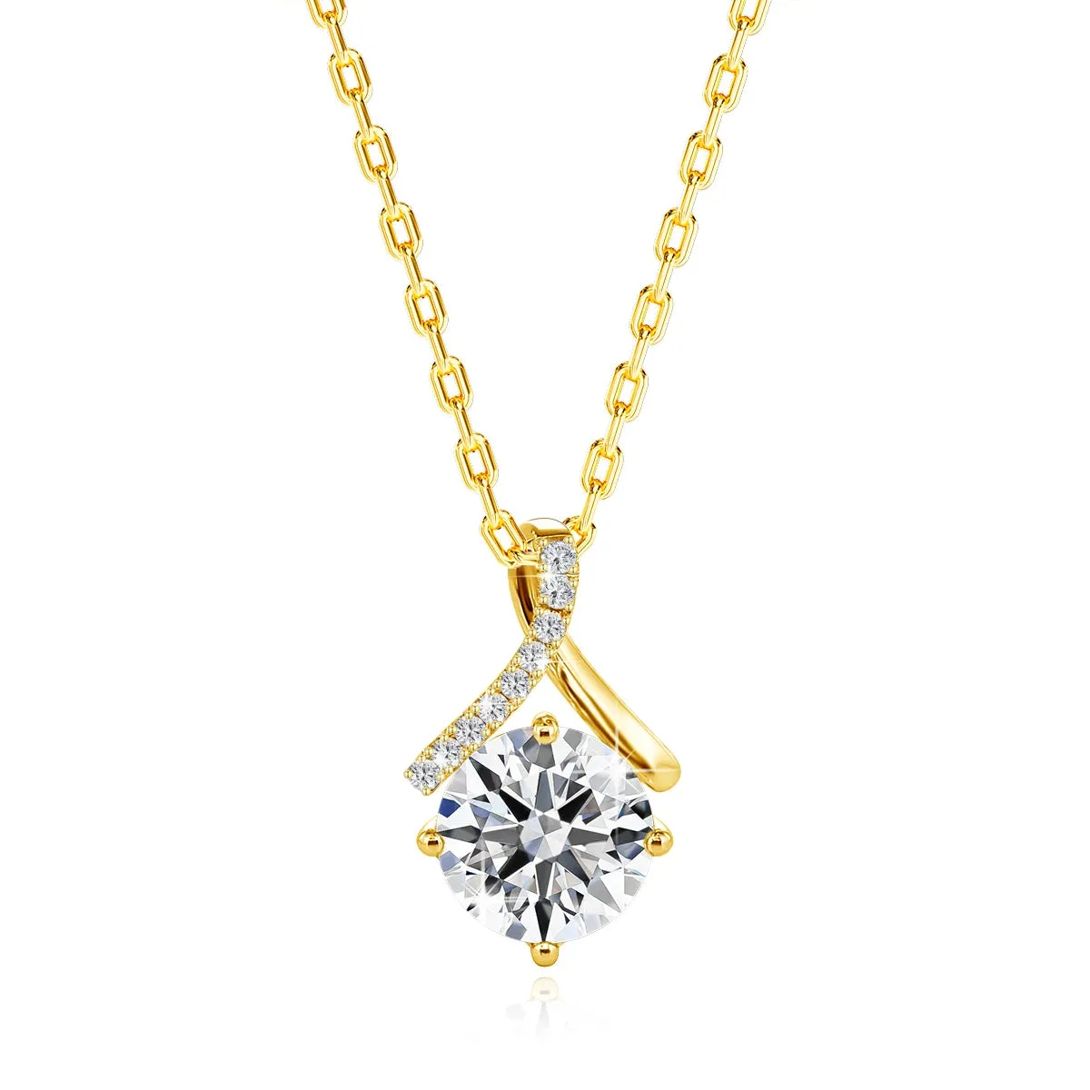 Expression Hassle-free returns The Love Pendant Gold Ultimate Celestial Tears: Futuristic Moissanite - of 14K