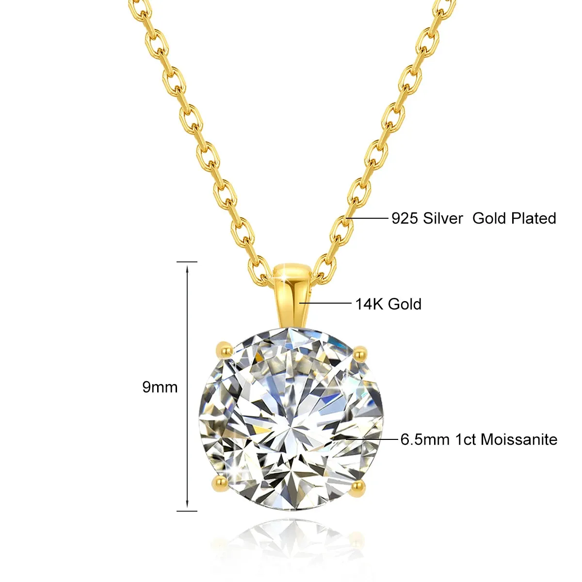 Expression Hassle-free returns The Love Pendant Gold Ultimate Celestial Tears: Futuristic Moissanite - of 14K