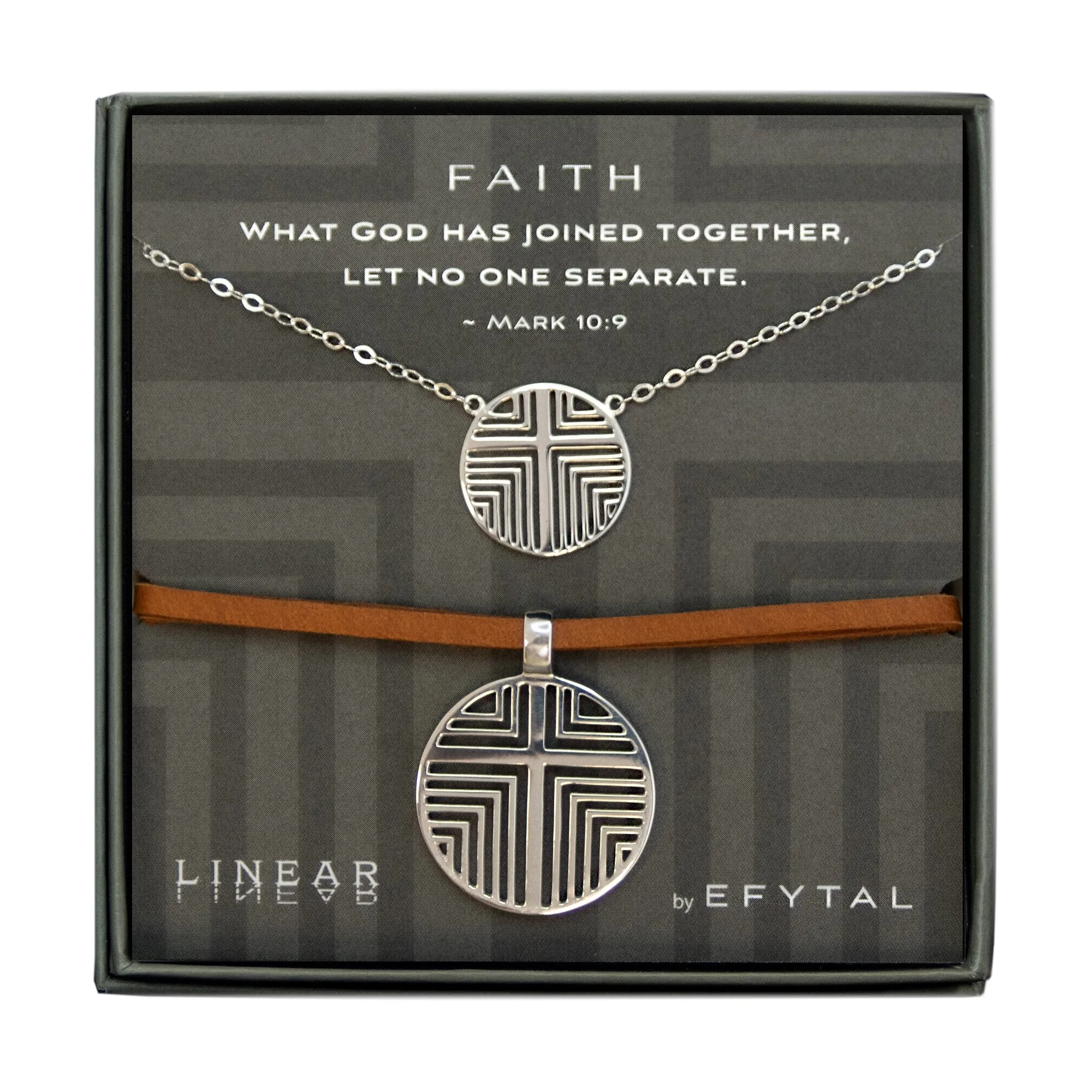 faith 18mm & 25mm necklace set • mark 10:9