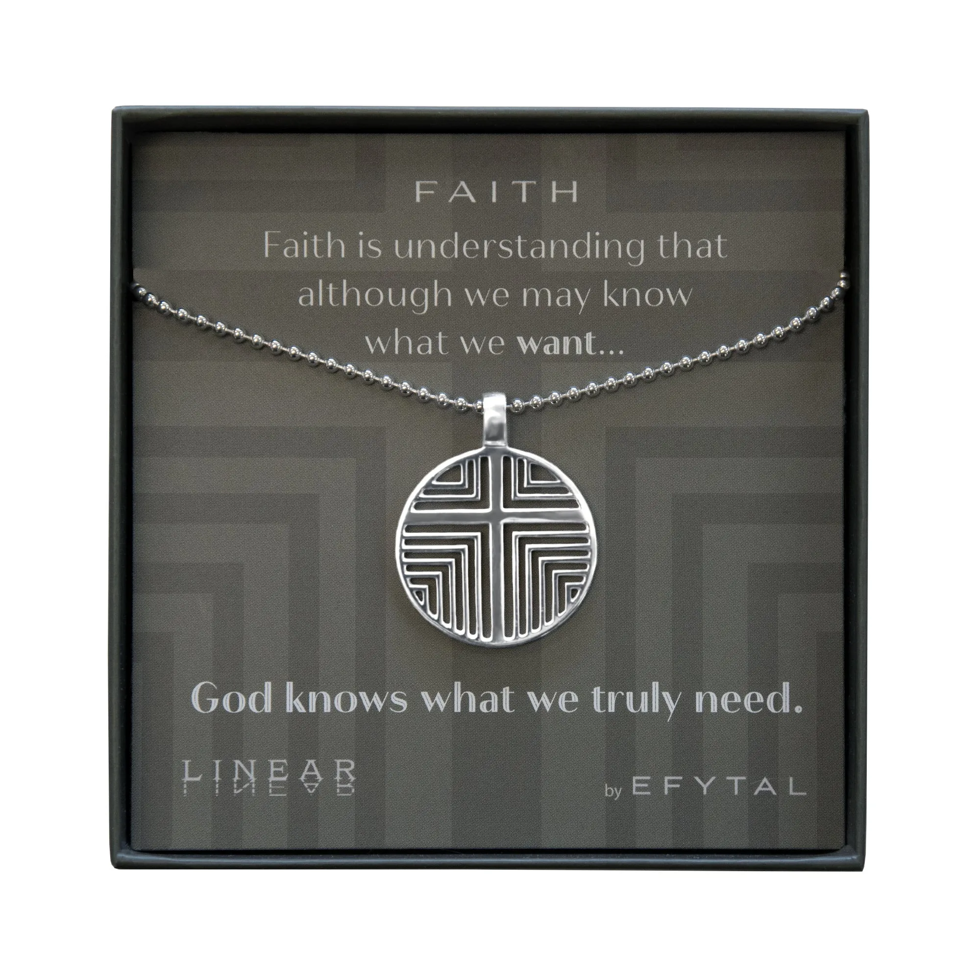 faith 25mm necklace • God knows