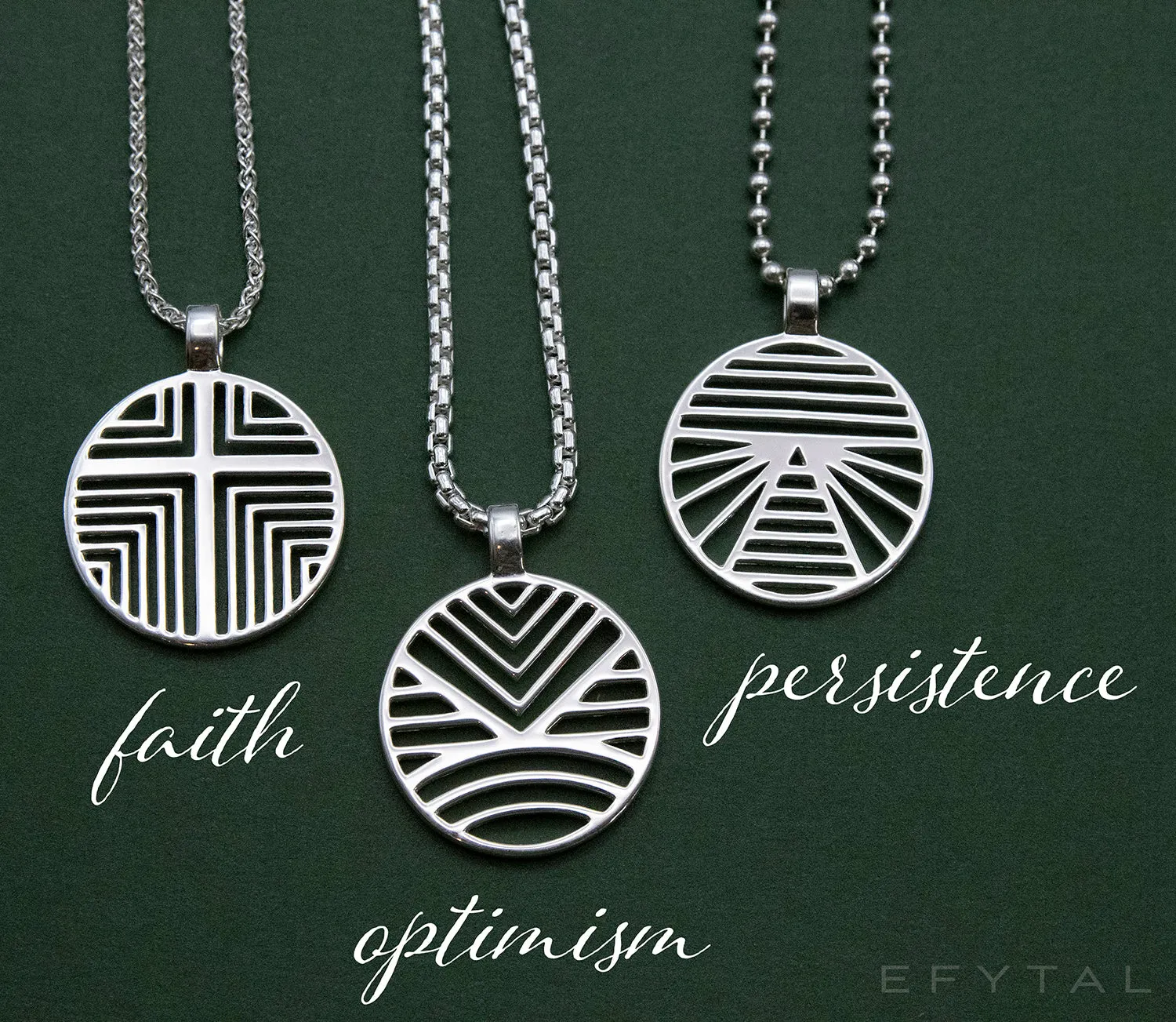 faith 25mm necklace • hebrews 11:1
