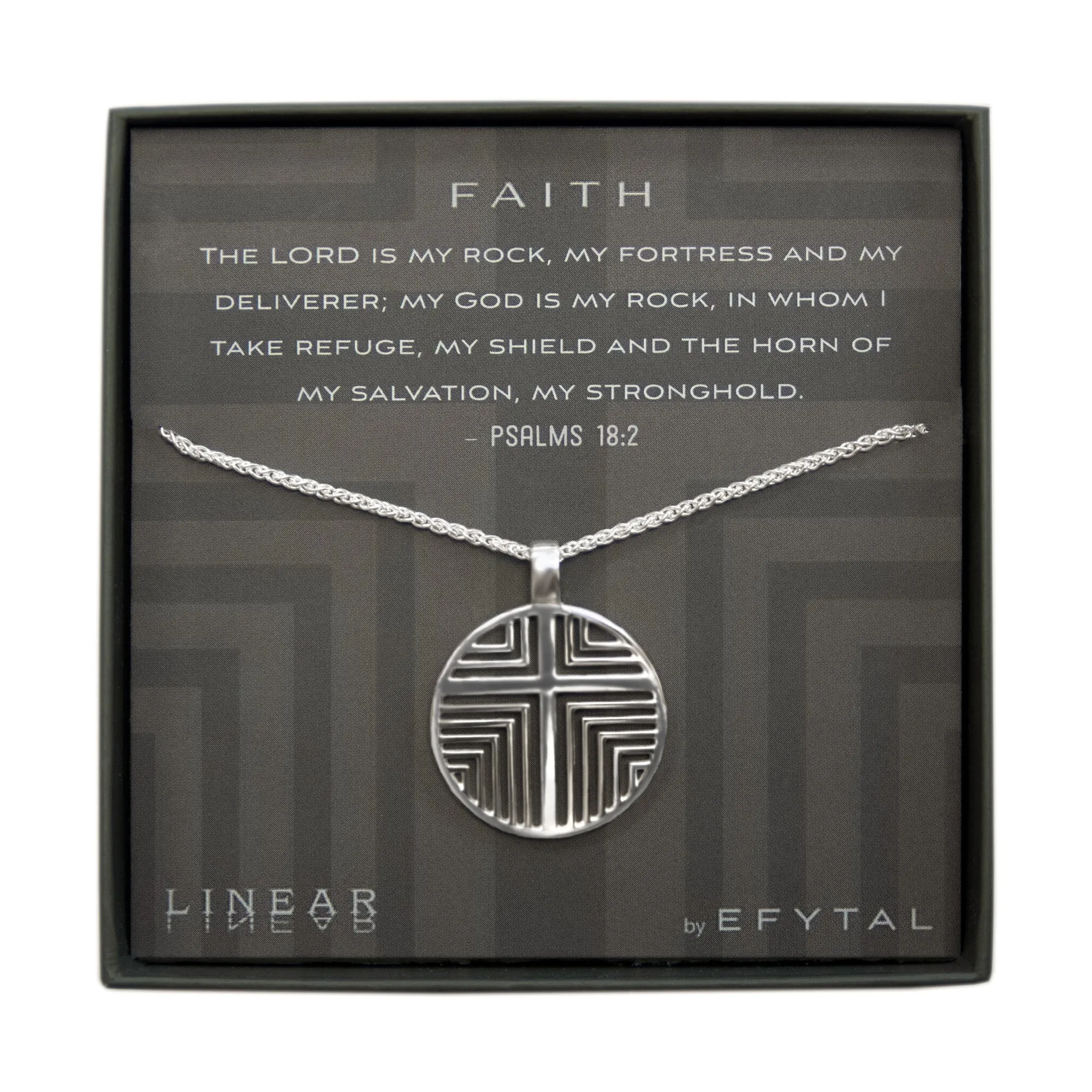 faith 25mm necklace • psalms 18:2