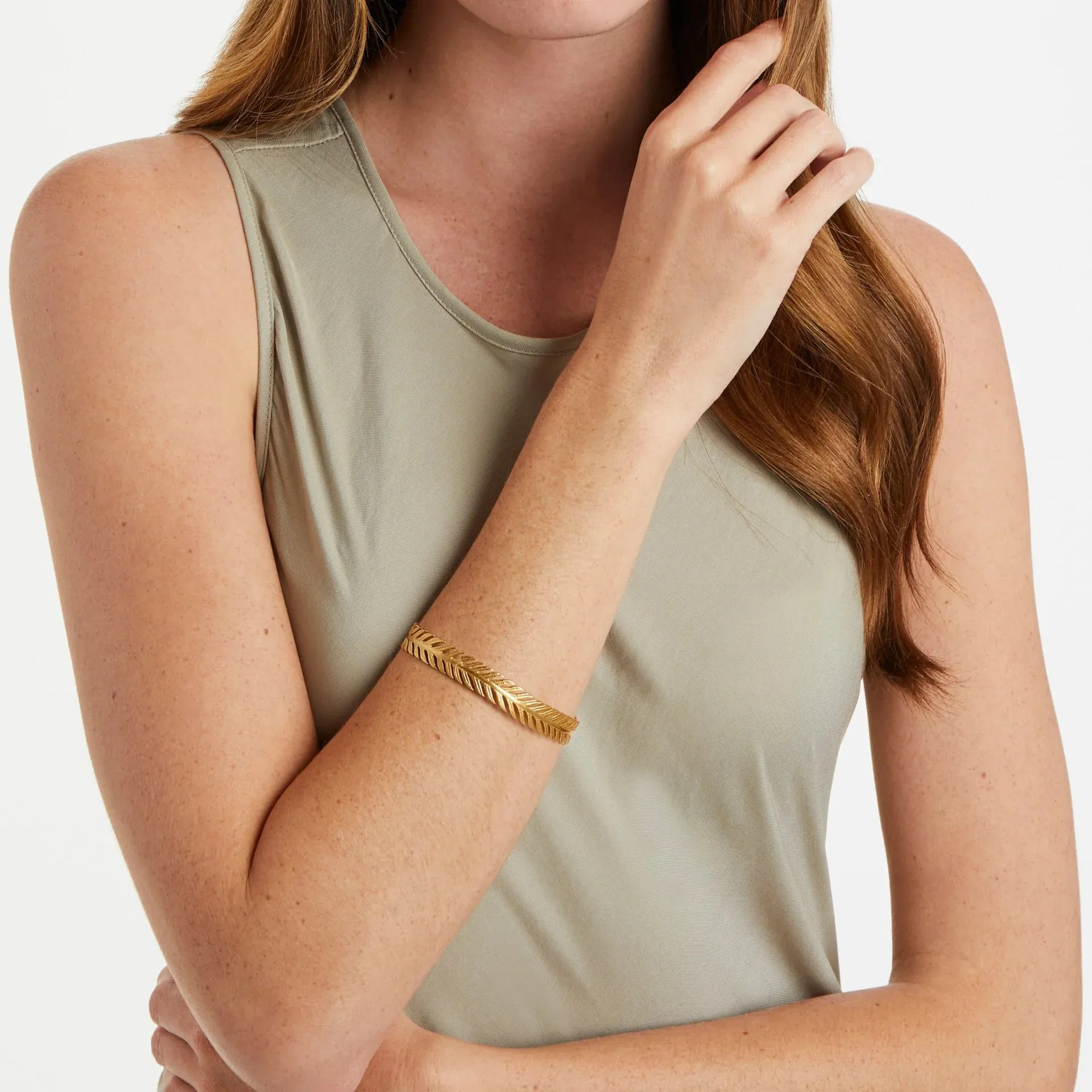 Fern Bangle (Gold)
