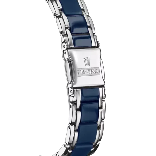 Festina Women's Ceramic Blue Dial Watch
