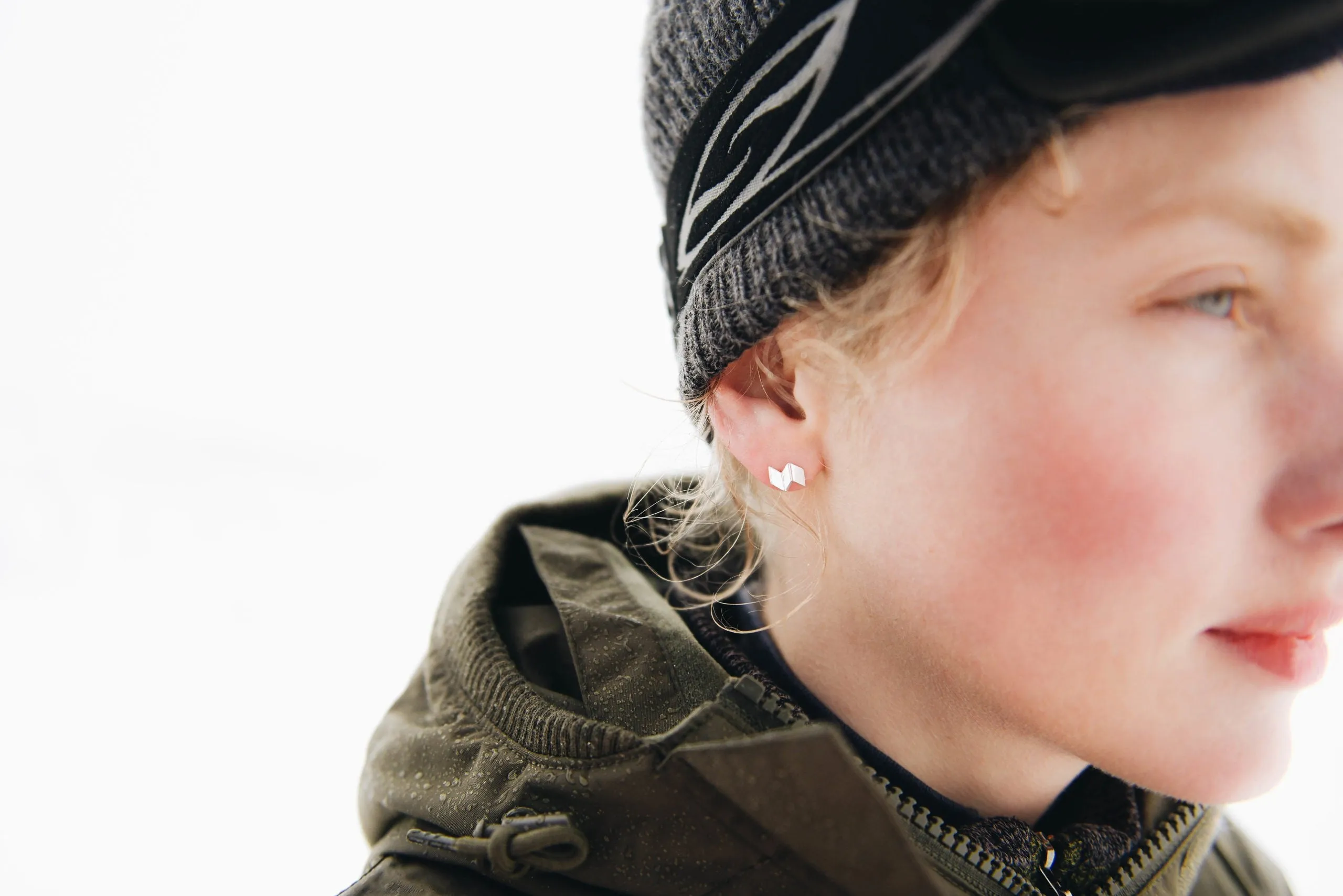 Fjellsmykke - Map Silver Earrings