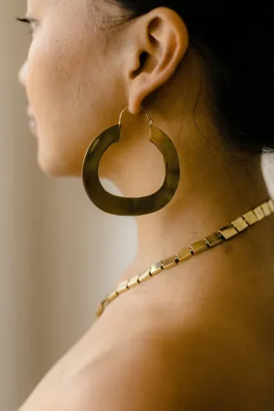 FLAT HOOP EARRINGS