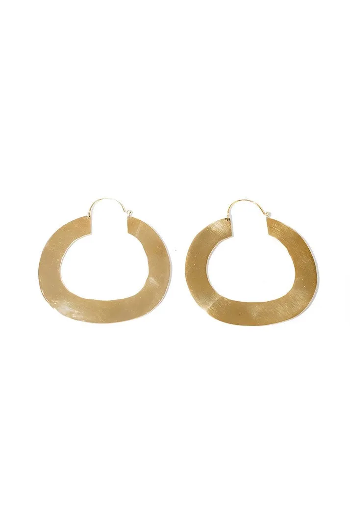 FLAT HOOP EARRINGS