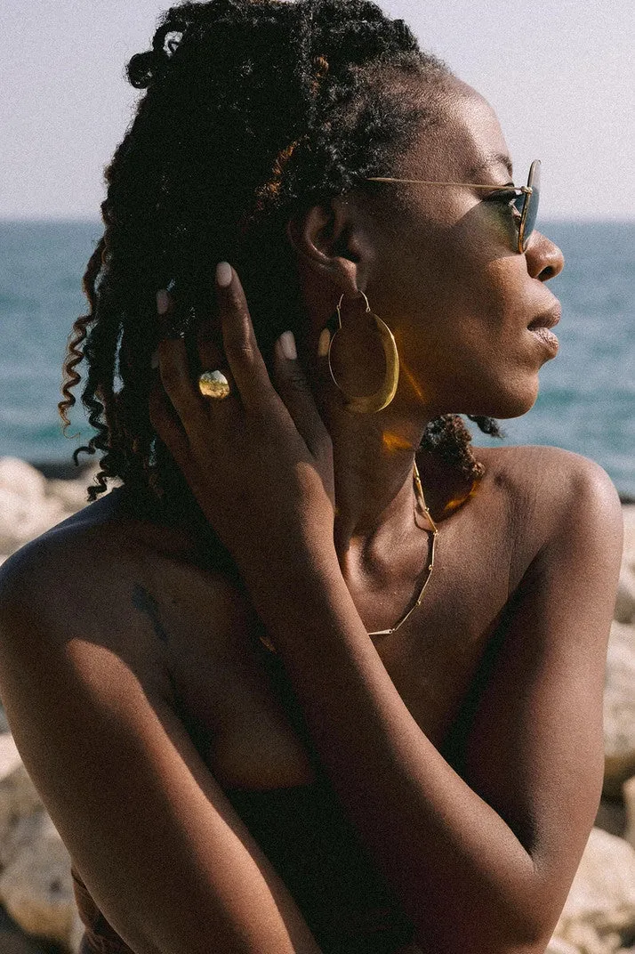 FLAT HOOP EARRINGS