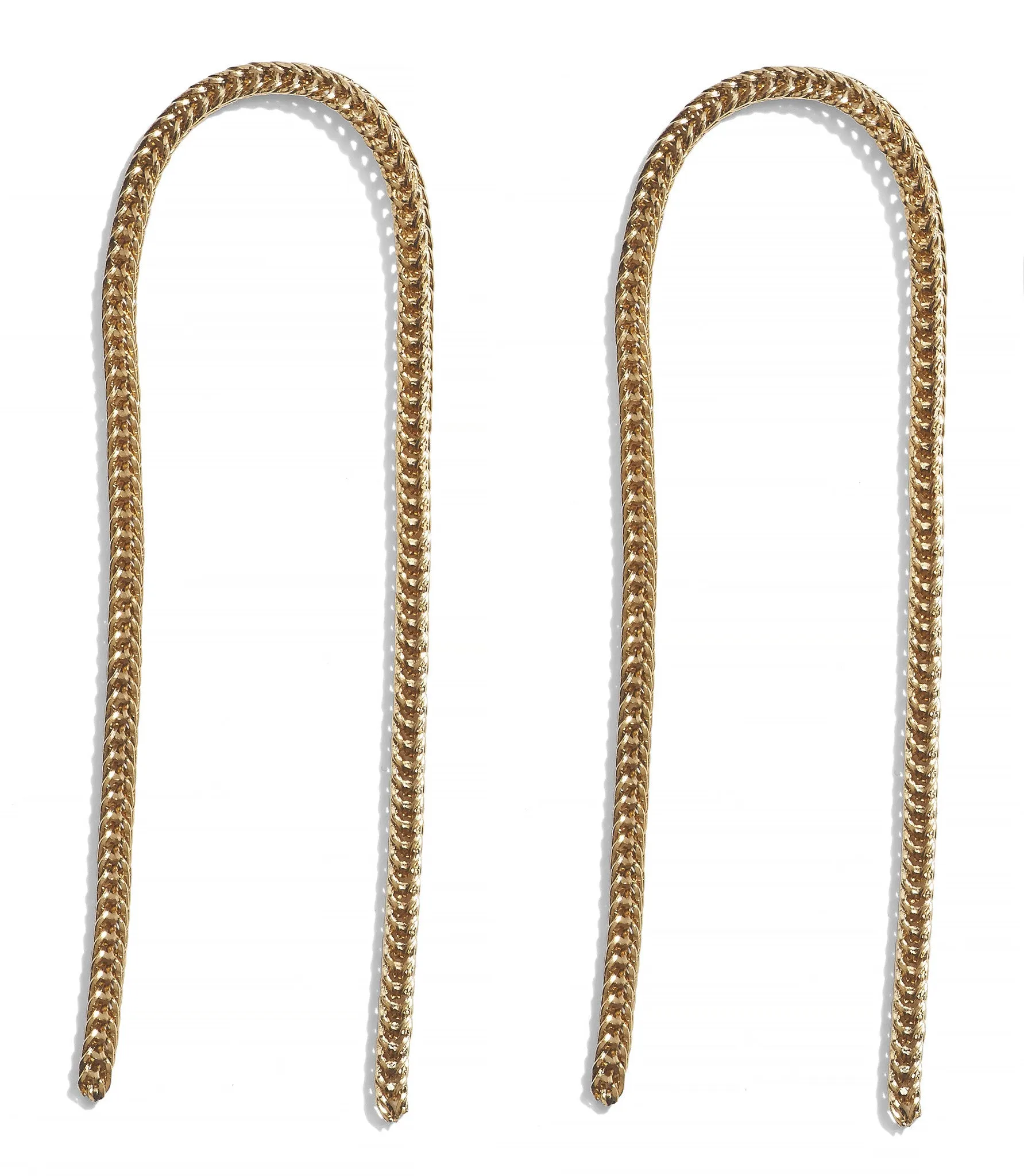 Fox Tail Earrings in Gold