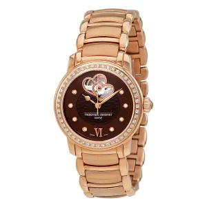Frederique Constant Double Heart Beat Brown Dial Automatic Ladies FC-310CDHB2PD4B