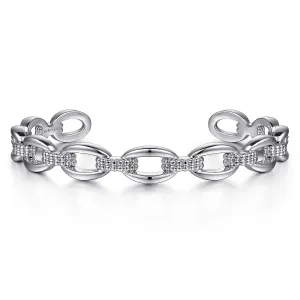 Gabriel & Co. Fashion 925 Sterling Silver Oval Link Cuff