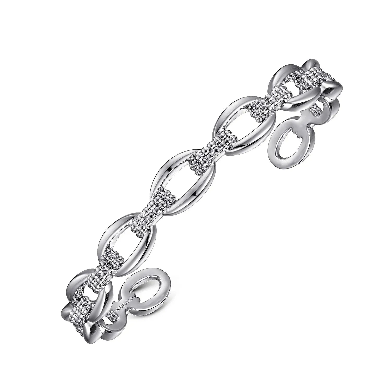 Gabriel & Co. Fashion 925 Sterling Silver Oval Link Cuff