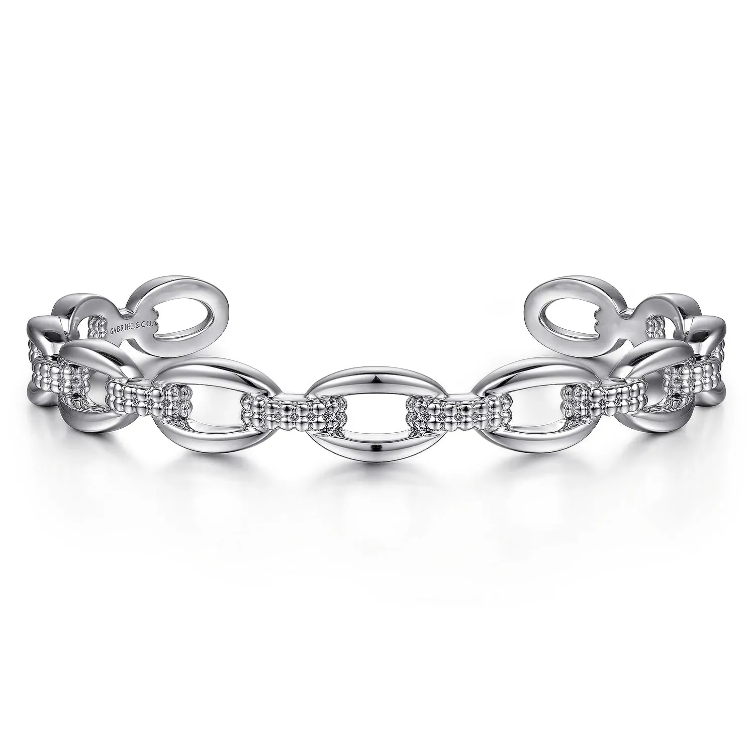 Gabriel & Co. Fashion 925 Sterling Silver Oval Link Cuff