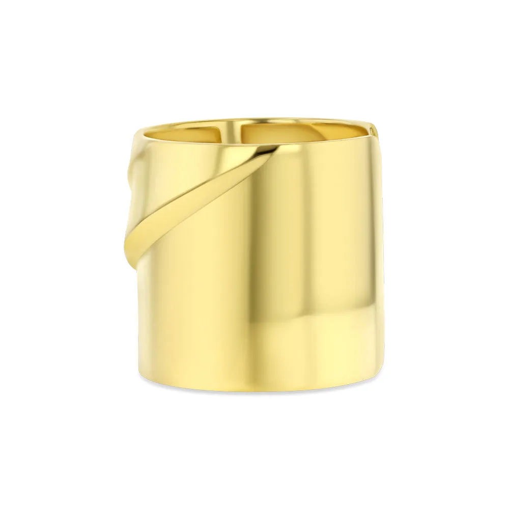 Gold Open-Ended Bangle