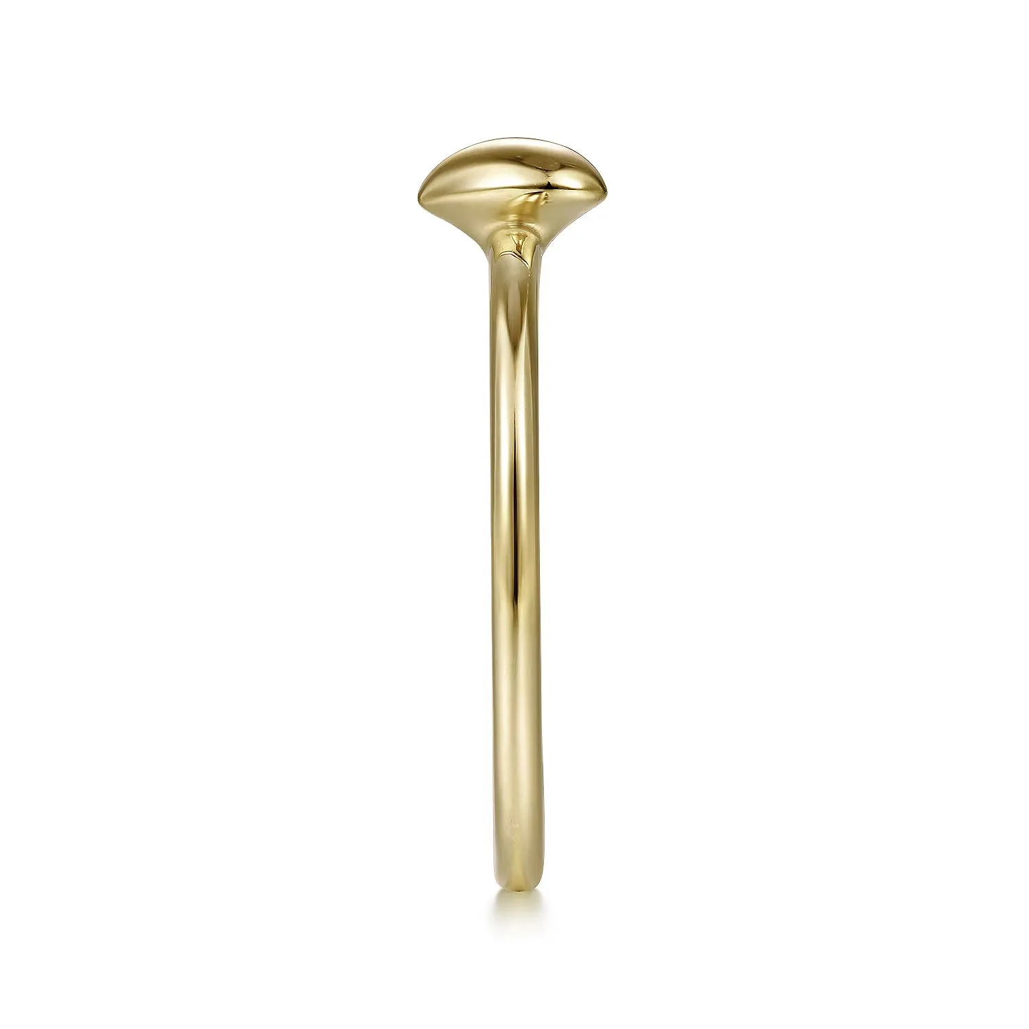 Gold Puffed Heart Ring