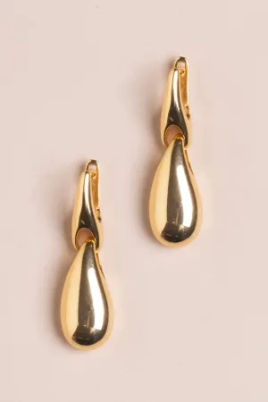 Golden Waterdrop Earrings