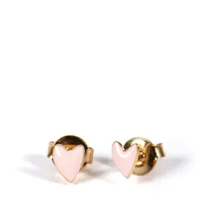 Grant Rose Poudre Heart Stud Earrings