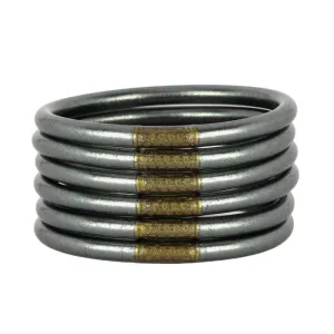 Graphite All Weather Bangles® (AWB®) - Serenity Prayer Medium