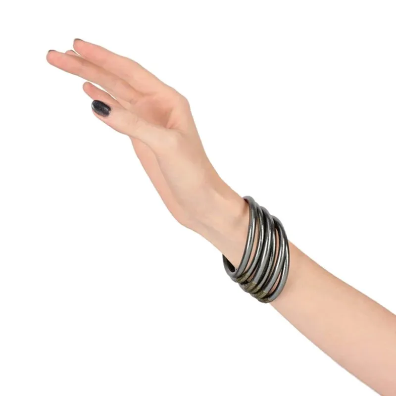 Graphite All Weather Bangles® (AWB®) - Serenity Prayer Medium