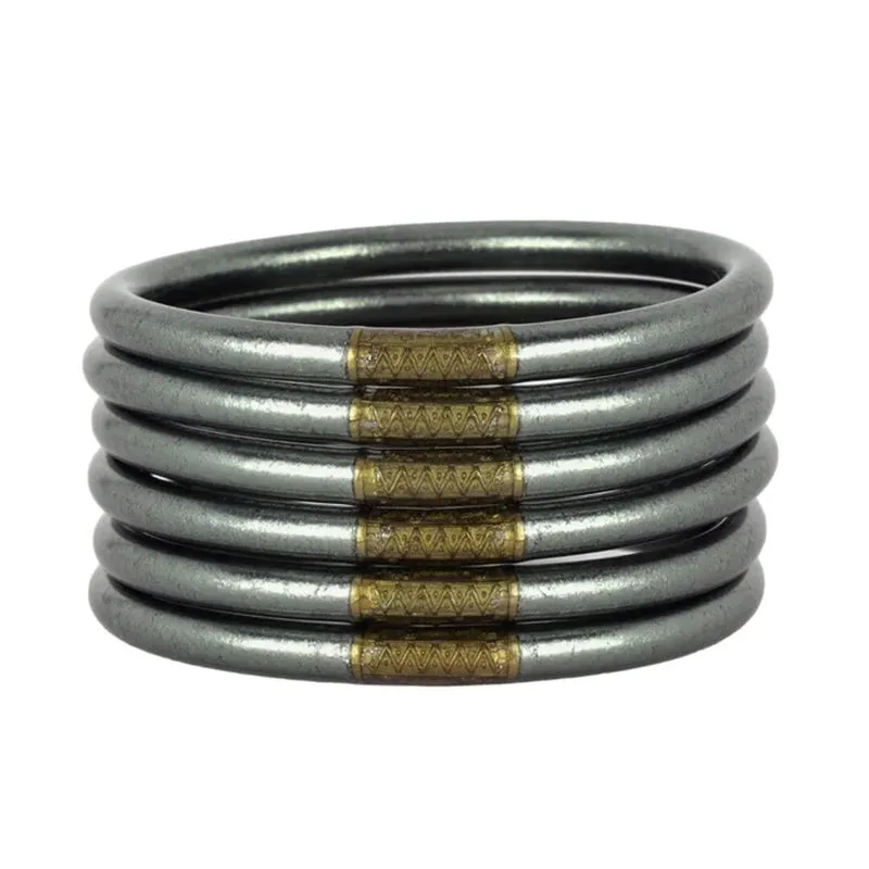 Graphite All Weather Bangles® (AWB®) - Serenity Prayer Medium