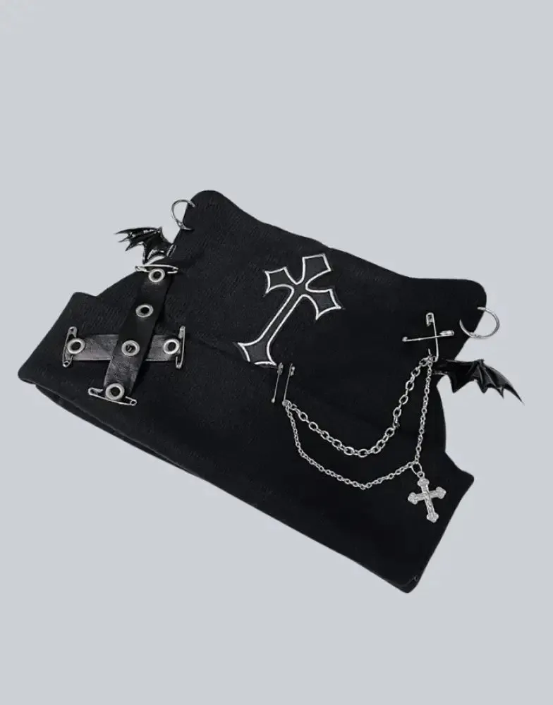 Grunge Beanie with Cat Ears for Edgy Fashion Lovers