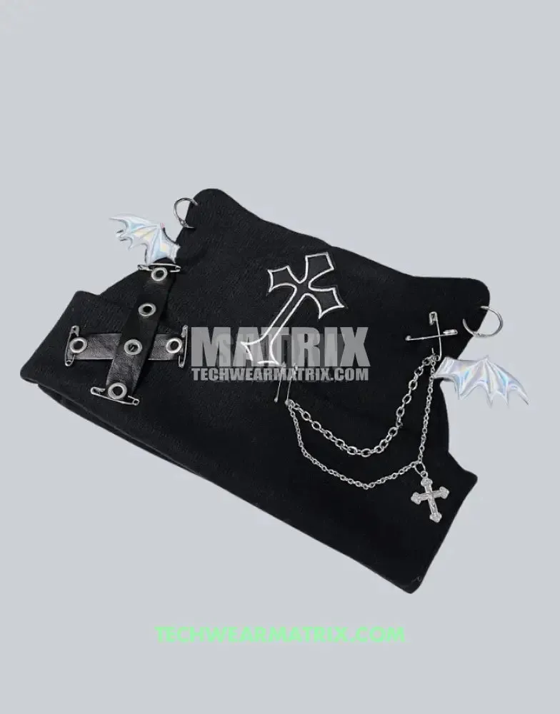 Grunge Beanie with Cat Ears for Edgy Fashion Lovers