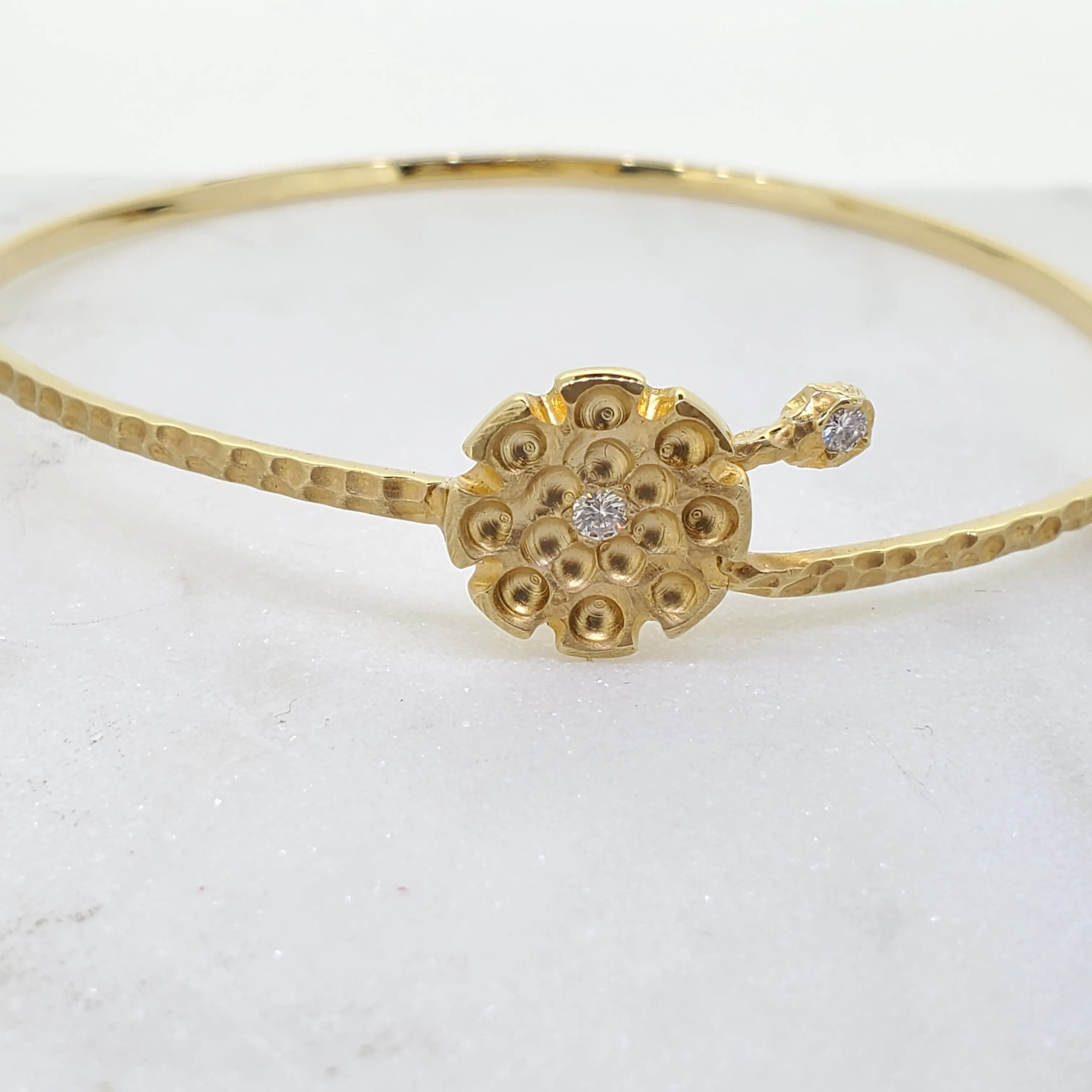 Handmade Hammered Bangle