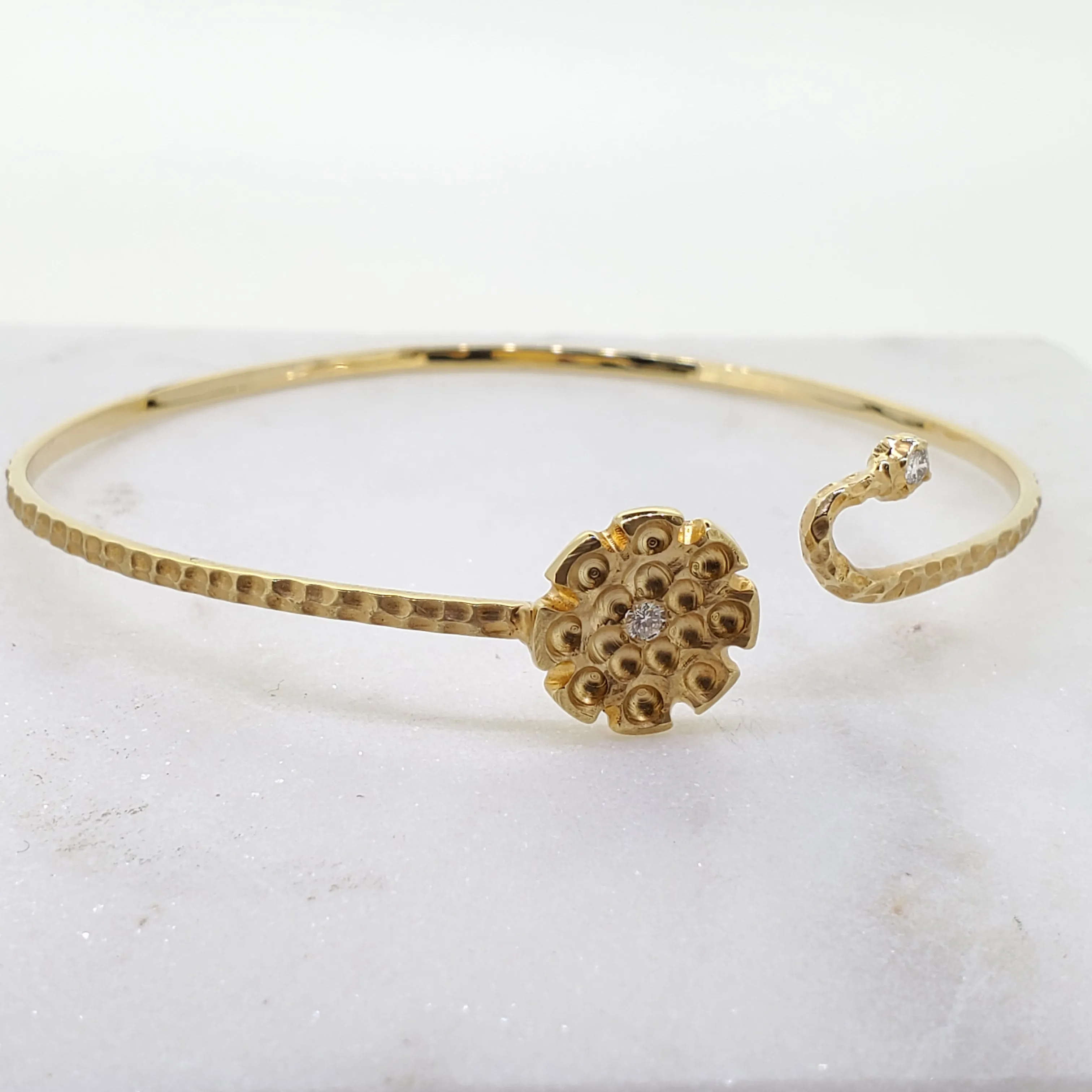 Handmade Hammered Bangle