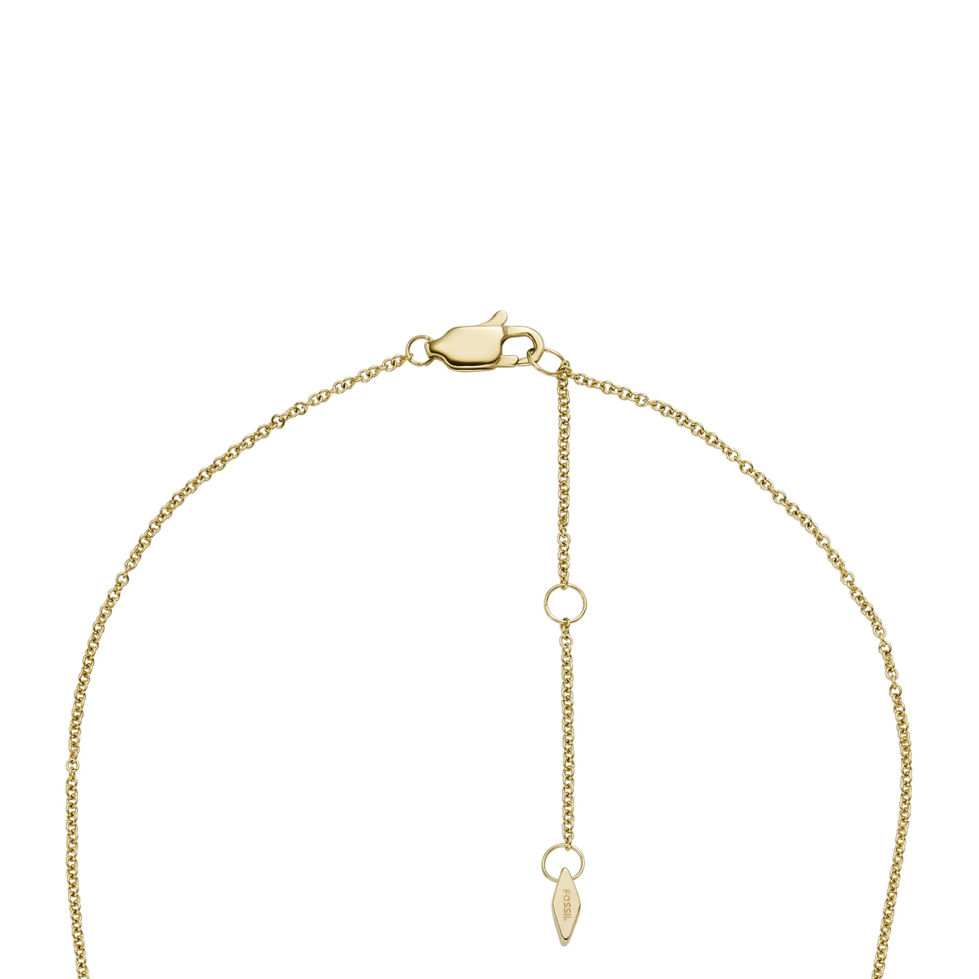 Harlow Linear Texture Gold-Tone Stainless Steel Chain Necklace