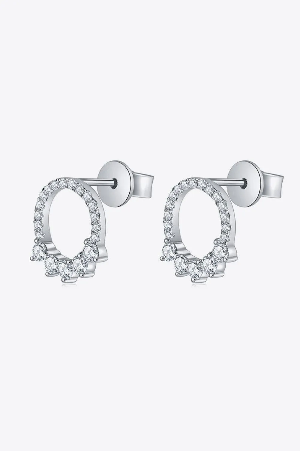 Hazel Blues® | Moissanite Platinum-Plated Earrings