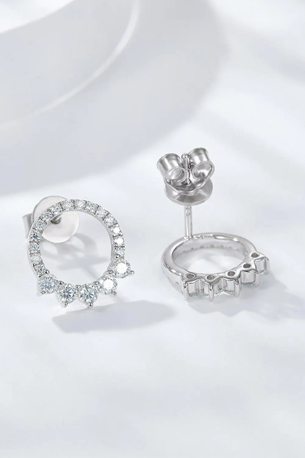 Hazel Blues® | Moissanite Platinum-Plated Earrings