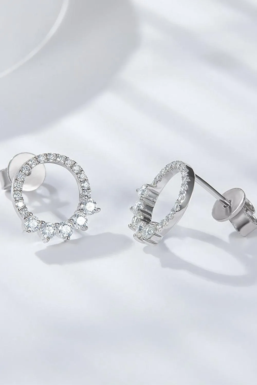 Hazel Blues® | Moissanite Platinum-Plated Earrings