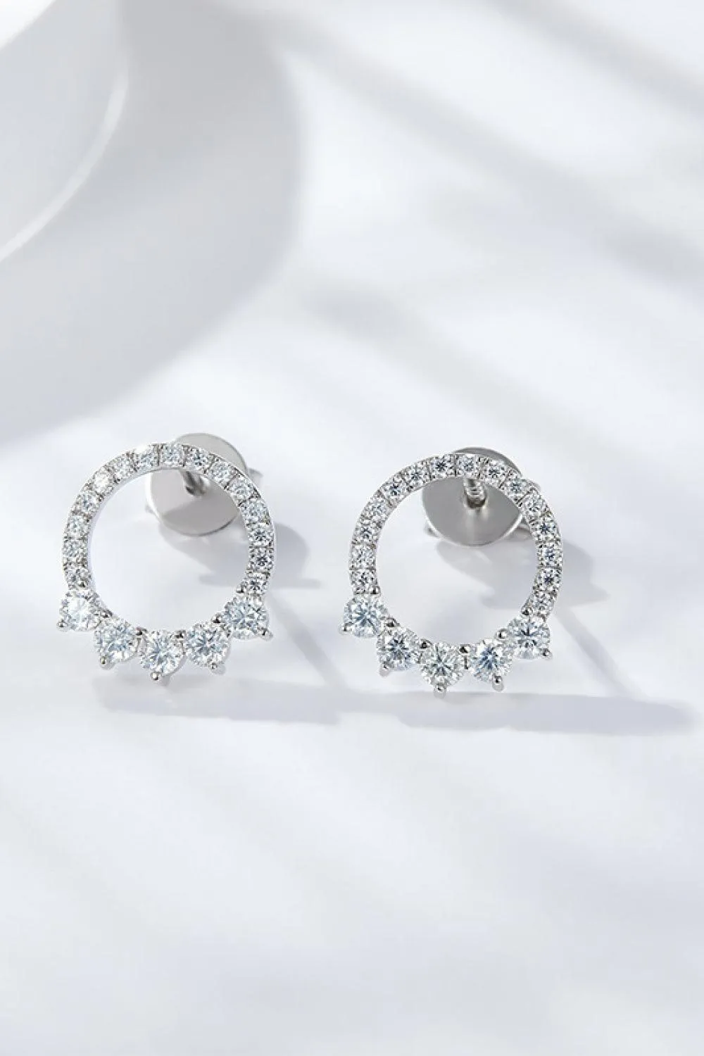 Hazel Blues® | Moissanite Platinum-Plated Earrings