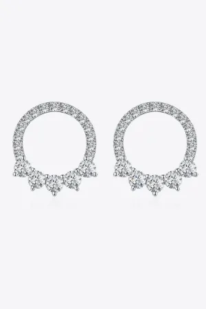 Hazel Blues® | Moissanite Platinum-Plated Earrings