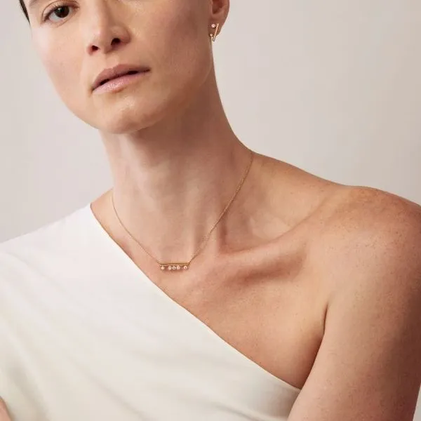 Hearts On Fire Barre 18K Yellow Gold Floating Diamond Necklace