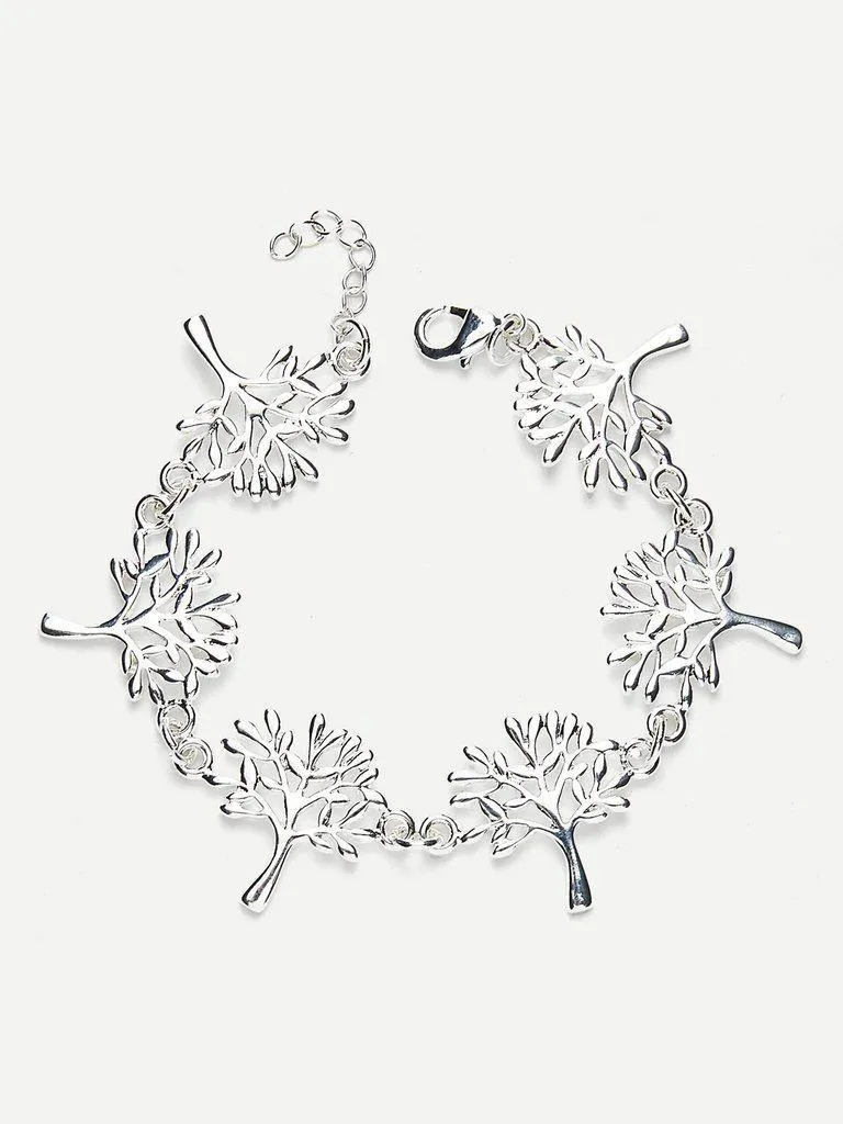 Hollow Tree Design Link Bracelet